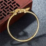 Buddha Stones Double Koi Fish Copper Prosperity Wealth Bracelet Bracelet Bangle BS 3