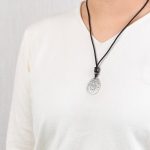 Buddha Stones Vintage 999 Sterling Silver Yin Yang Bagua Water Drop Design Balance Harmony Necklace Pendant Necklaces & Pendants BS 9