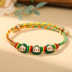 Buddha Stones Colorful Rope Zongzi Pattern Luck Handmade Child Adult Bracelet Bracelet BS 1