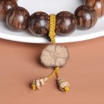 Buddha Stones Plum Blossom Wood Inner Peace Bracelet Bracelet BS 7