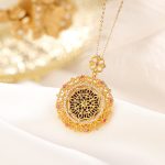 Buddha Stones 925 Sterling Silver Plated Gold Lazurite Positive Necklace Pendant Necklaces & Pendants BS 3