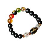Buddha Stones Tibetan Black Onyx Luck Bracelet Bracelet BS 10mm