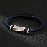 Buddha Stones 999 Sterling Silver Profits Pouring In From All Sides Handmade Blessing String Buckle Bracelet Bracelet BS 19cm