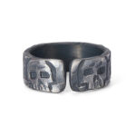 Buddha Stones 999 Sterling Silver Skeleton Pattern Handmade Blessing Ring Ring BS 3