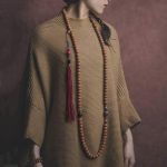 Buddha Stones 108 Mala Beads Bodhi Seed Dzi Bead Peace Tassel Bracelet Mala Bracelet BS 3