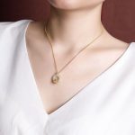 Buddha Stones 925 Sterling Silver Hetian Jade Peace Buckle Flower Luck Necklace Pendant 5
