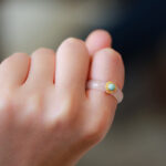 Buddha Stones White Agate Cyan Jade Turquoise Red Agate Luck Protection Ring Rings BS 7