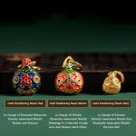 Buddha Stones Gold Swallowing Beast Family Luck Reincarnation Knot Colorful String Bracelet Bracelet BS 10