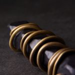 Buddha Stones Tibet Ebony Wood Copper Balance Peace Necklace Pendant Necklaces & Pendants BS 8