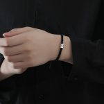Buddha Stones 999 Sterling Silver Red String Lucky Cloud Strength Bracelet Bracelet BS 3