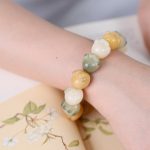 Buddha Stones Multilayered Bodhi Seed Cute Cat Paw Calm Harmony Bracelet Bracelet BS 5