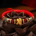 Buddha Stones 925 Sterling Silver Om Mani Padme Hum King Kong Knot Faith Bracelet Bracelet BS 9