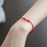 Buddha Stones 925 Sterling Silver Luck Bead Protection Red String Braided Bracelet Bracelet BS 17