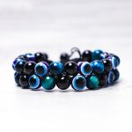Buddha Stones Evil Eye Hematite Tiger Eye Protection Beaded Bracelet Bracelet BS 1