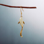Fish Pattern Jade Luck Dangle Drop Earrings Earrings BS 11