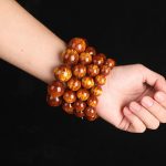 Buddha Stones Golden Sea Willow Success Positive Bracelet Mala Bracelet BS 12