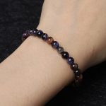 Buddha Stones Natural Purple Tiger Eye Protection Strength Bracelet Bracelet BS 4