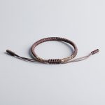 Buddha Stones 3Pcs Tibetan Handmade Multicolored Luck King Kong Knot Auspiciousness Bracelet
