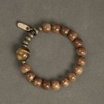 Buddha Stones Kuka Seed Tiger Eye Gold Sheen Obsidian Copper Wealth Luck Bracelet Bracelet BS 2