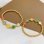 Buddha Stones Tibetan Five God Of Wealth Copper Beads Luck Bracelet Bracelet BS 5