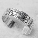 Buddha Stones Tibetan Lotus White Copper Luck Bracelet Bracelet BS 2