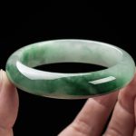 Buddha Stones Natural Jade Fortune Blessing Bangle Bracelet Bracelet BS 3