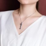 Buddha Stones 925 Sterling Silver Red Agate Cyan Jade Auspicious Clouds Ruyi Handle Blessing Necklace Pendant Necklaces & Pendants BS 4