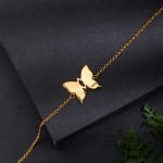 Buddha Stones 925 Sterling Silver Butterfly Zircon Love Chain Bracelet Bracelet BS 4