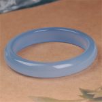 Buddha Stones Blue Chalcedony Emotional Balance Bracelet Bangle Bracelet Bangle BS 2