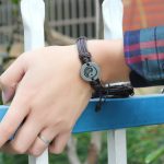 Buddha Stones Retro Yin Yang Leather Harmony String Bracelet Bracelet BS 10