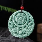 Buddha Stones Dragon Jade Yin Yang Balance Necklace String Pendant Necklaces & Pendants BS 1