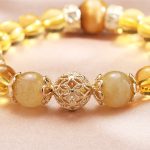 Buddha Stones Citrine Generosity Prosperity Beaded Bracelet Bracelet BS 7