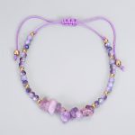 Buddha Stones Amethyst Purify Knit Bracelet Bracelet BS 1