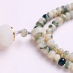 Buddha Stones Natural 108 Mala Beads Bodhi Seed Lotus Engraved Wisdom Tassel Bracelet Mala Bracelet BS 4