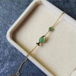 Buddha Stones Green Chalcedony Koi Fish Courage Strength Bracelet Bracelet BS 8