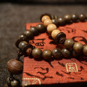 Buddha Stones Tibetan Sandalwood Protection Charm Mala Bracelet Mala Bracelet BS 7