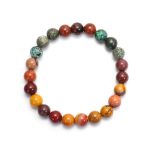 Buddha Stones 108 Mala Beads Mookaite Emotional Growth Bracelet Tassel Necklace Pendant Bracelet Necklaces & Pendants BS 4
