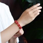 Buddha Stones Natural Cinnabar Beaded Blessing Bracelet Bracelet BS 13