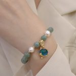 Buddha Stones Jade Pearl Color-Changing Fox Charm Luck Bracelet Bracelet BS 6