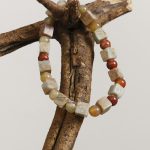 Buddha Stones Natural Stone Sea Sediment Jasper Agate Protection Bracelet Bracelet BS 8