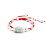 Buddha Stones Natural Jade PiXiu Luck Bracelet Bracelet BS Red