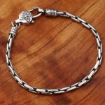 Buddha Stones Tibetan Double Dorje Om Mani Padme Hum Buddha Swastika Vajra Strength Bracelet Bracelet BS 9