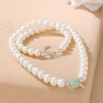 Buddha Stones 925 Sterling Silver Natural Pearl Jade Healing Necklace Bracelet Earrings With Gift Box Bracelet Necklaces & Pendants BS 2