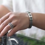 Buddha Stones Om Mani Padme Hum Purity Peace Braid Style Bracelet Bracelet BS 3