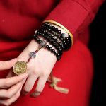 Buddha Stones 108 Mala Beads Gold Sheen Obsidian Tiger Eye Eagle's Eye Stone Wealth Bracelet Mala Bracelet BS 10