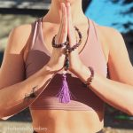 Buddha Stones Tibetan Amethyst Purify Bracelet Mala Set Mala Bracelet BS 1