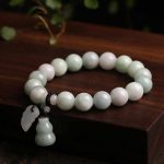 Buddha Stones Natural Jade Pi Xiu Buddha Gourd Apple Success Bracelet Bracelet BS Gourd