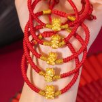 Buddha Stones 999 Sterling Silver Year of the Dragon Copper Coin Fortune Dragon Fu Character Luck Handcrafted Red String Braided Bracelet (Extra 30% Off | USE CODE: FS30) Bracelet BS 17