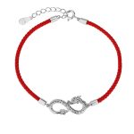 Buddha Stones Year Of The Dragon 999 Sterling Silver Endless Knot Luck Protection Bracelet Bracelet BS 8