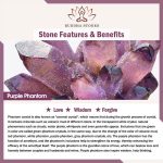 Buddha Stones Purple Phantom Purple Jade Scripture Citrine Love Wisdom Bracelet Bangle Bracelet Bangle BS 8